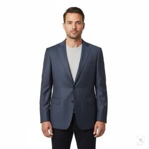 Michael Michael Kors Men’s Gray Wool Blend Single Breasted Blazer Sz 48 R